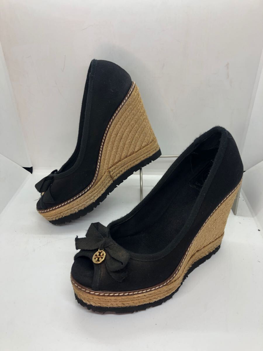 TORY BURCH トリーバーチ ウエッジ サンダル ブラック拍卖