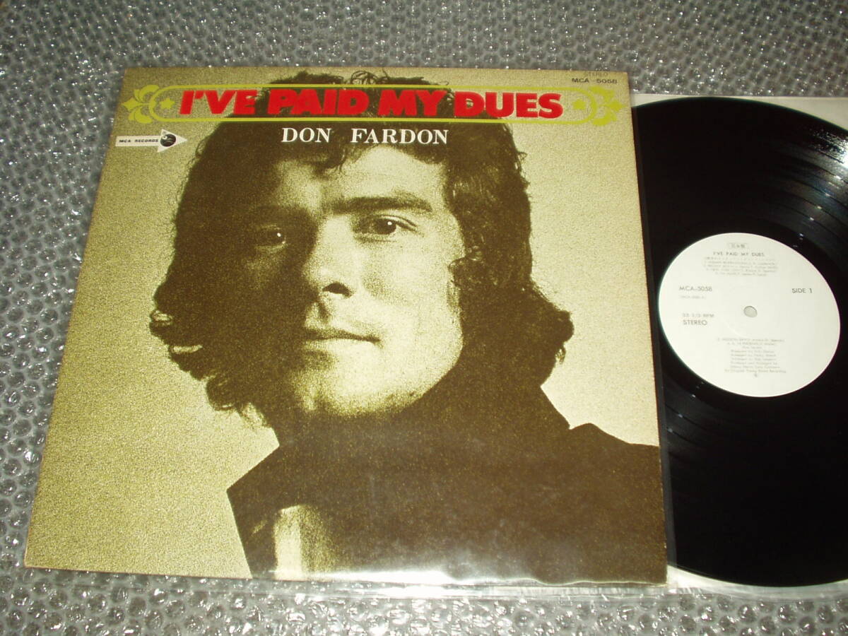 LP★ドン・ファードン/DON FARDON「嘆きのインディアン / I'VE PAID MY DUES」白ラベル/国内盤(MCA-5058)~ソロウズ/SORROWS拍卖