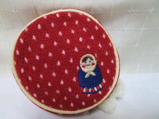 OLIVEdesOLIVE オリーブデオリーブ 丸ポーチ 赤 マトリョーシカ 未使用拍卖