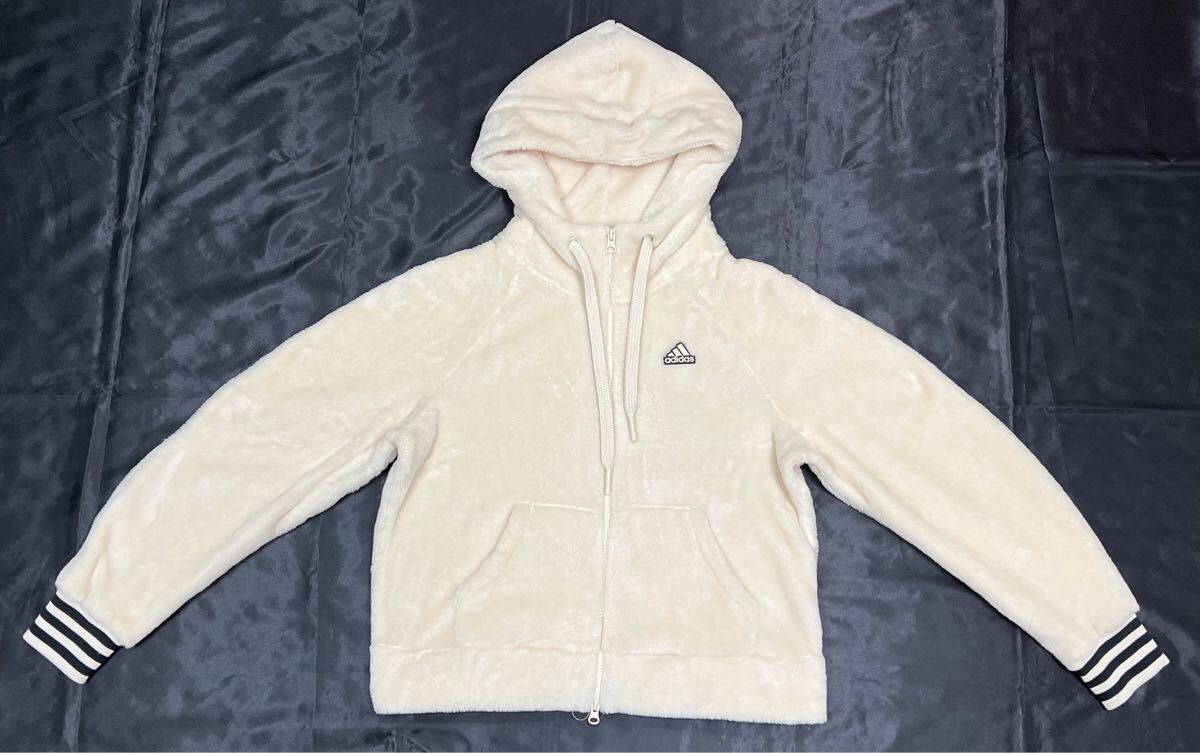 アディダス adidas スウェット パーカー BYD3 シャギーボア スウェットフルジップパーカー レディース NO.808拍卖