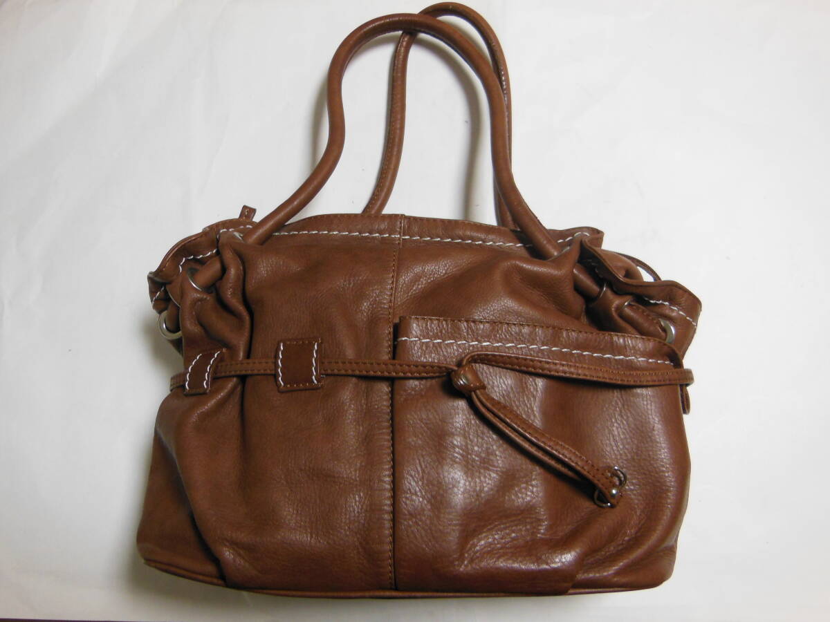 イタリア製 美品 GRES グレ レディーストートバッグ 本革 ブラウン 送料無料拍卖