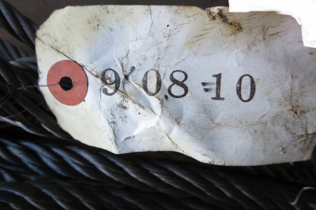 【未使用】台付ワイヤー 9mm/0.8m/10本セット【長期保管品】拍卖