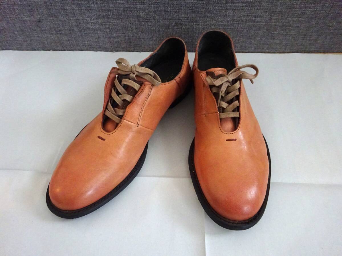 美品 alfredoBANNISTER アルフレッドバニスター 革靴 本革 ピンクベージュ 42サイズ メンズ 定価27300円拍卖
