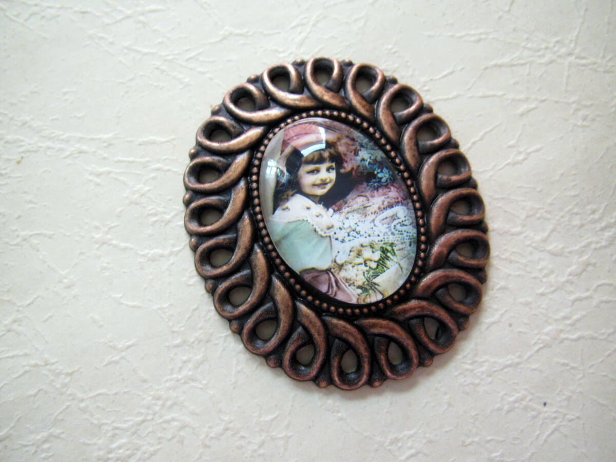 ビクトリアンガールカボション&カメオ枠セット拍卖