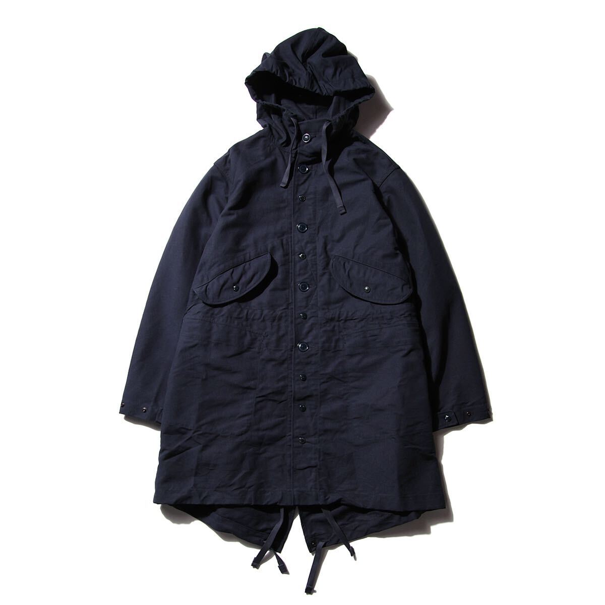 ENGINEERED GARMENTS Highland Parka Cotton Double Cloth Dk.NAVY サイズS M-51 フィッシュテール モッズコート ジャケット拍卖