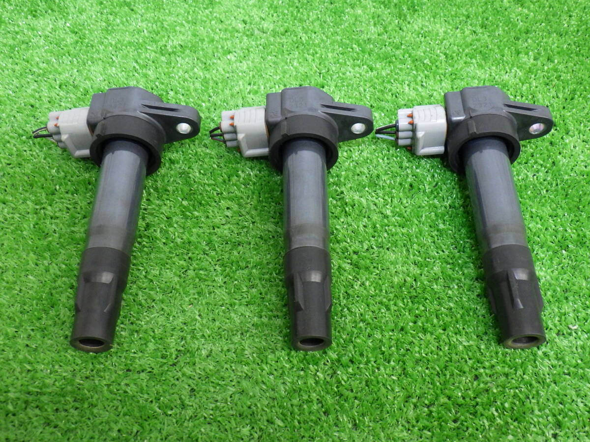 6A】【送料記載】 AZ-ワゴン MJ23S イグニッションコイル 3本セット 1A09-18-100 三菱 K6A キャロル スクラム 純正中古品 【411272】拍卖