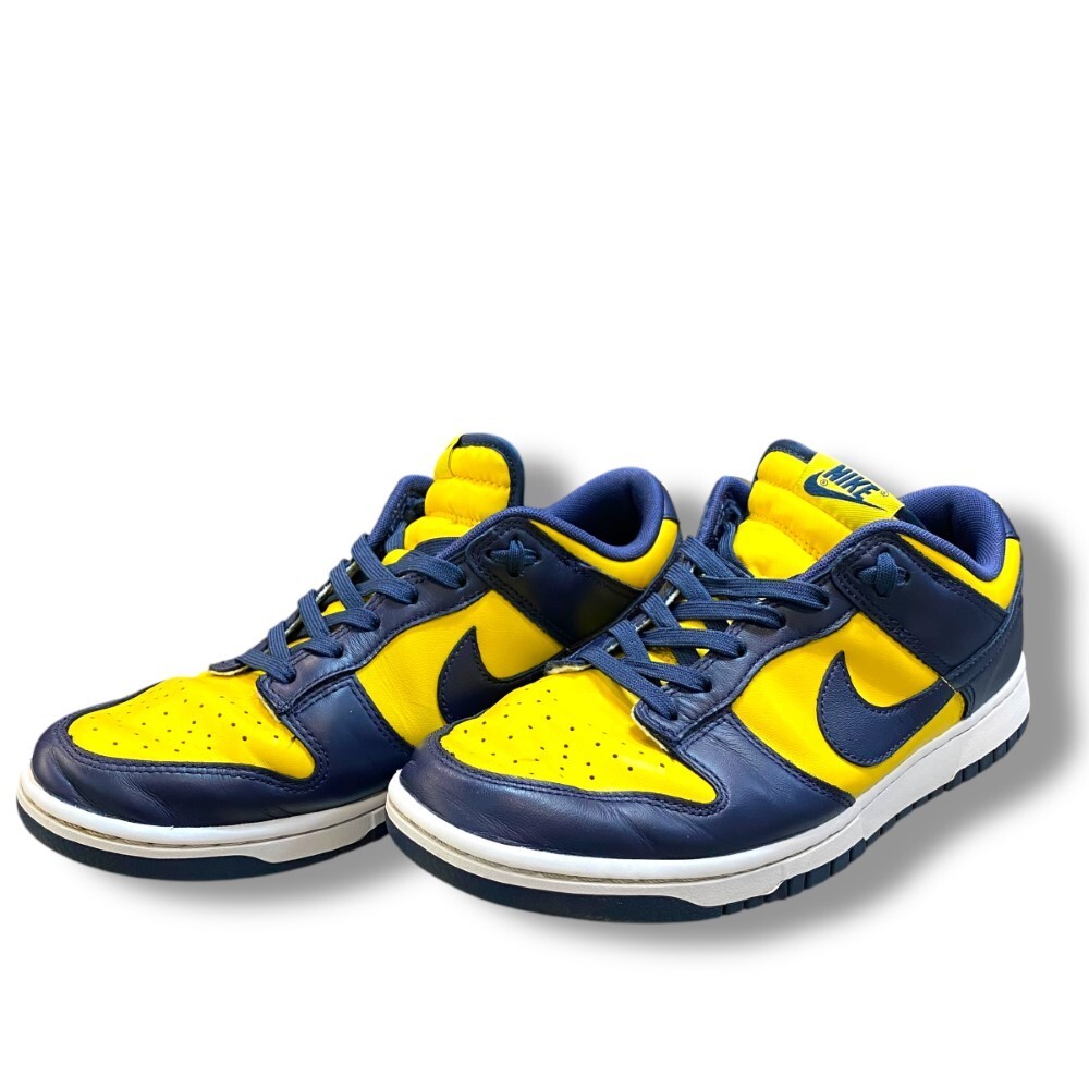 27cm NIKE DUNK LOW RETRO VARSITY MAIZE MIDNIGHT NAVY MICHIGAN スニーカー イエロー ネイビー DD1391-700 ナイキ ダンク ロー ミシガン拍卖