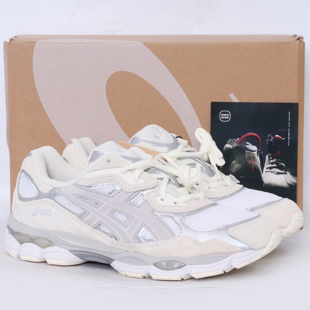 未使用 26cm ASICS GEL-NYC | WHITE/OYSTER GREY 1201A789-105 アシックス ローカットスニーカー ゲル ホワイト オイスターグレー拍卖