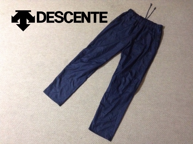 ★中古★デサント XGN ウインドブレーカーパンツ XOサイズ ネイビー トレーニング 防風 はっ水 野球 部活 練習 DESCENTE DBMO-JG32拍卖