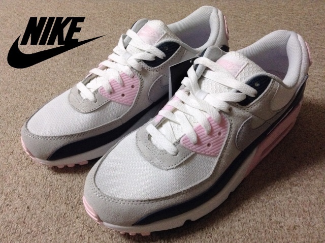 ★新品★送料無料 28.5cm ナイキ エアマックス 90 シューズ スニーカー 白 紺 ホワイト ネイビー ピンク AIR MAX 90 NIKE DM0029-106拍卖