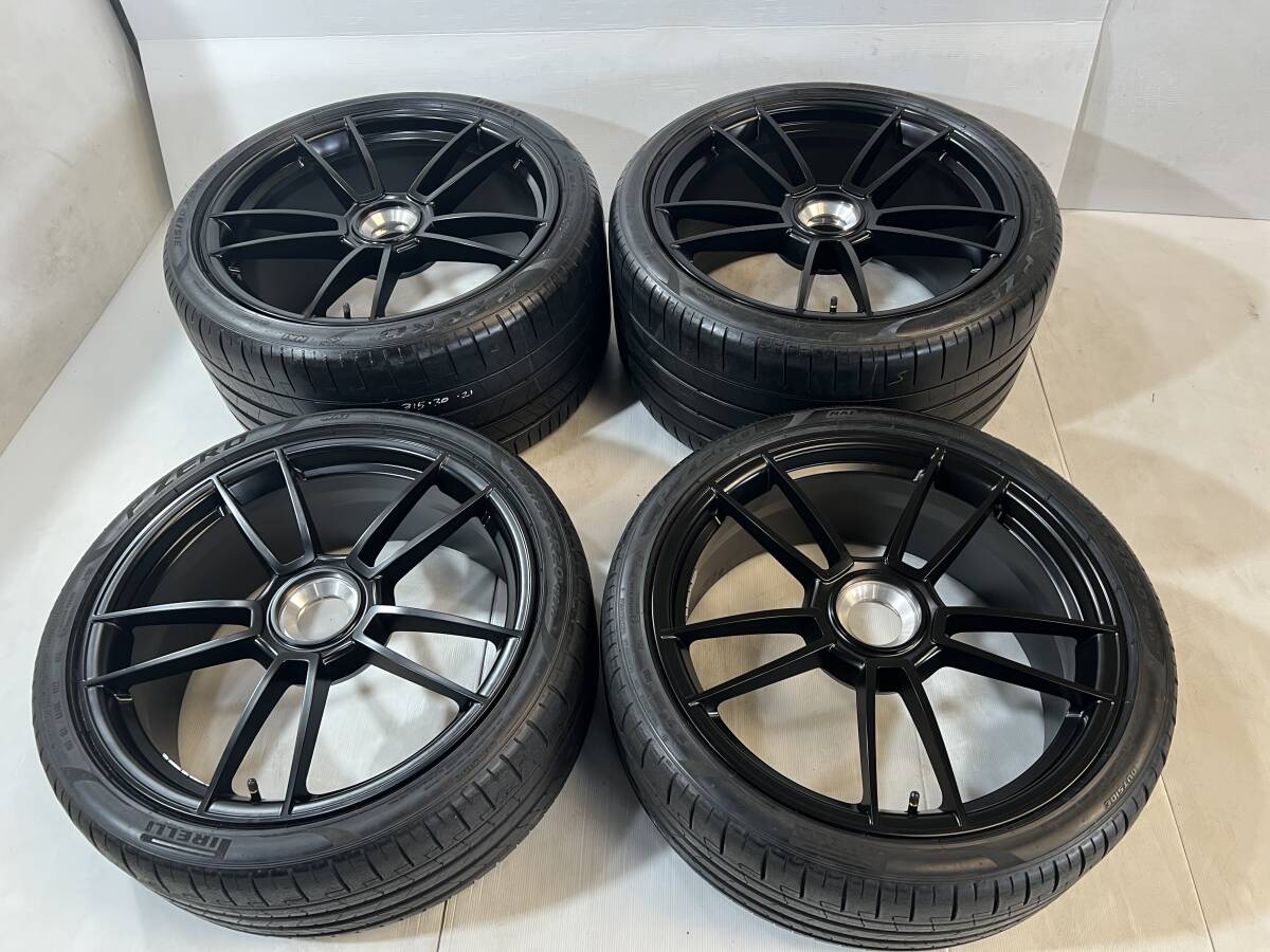 ポルシェ カレラ 992 911 ターボ S GTS 純正センターロック21/20 ホイール4本 Porsche 911 991 PIRELLI 11,5J/8.5J拍卖