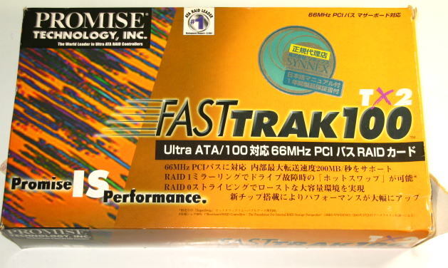 PROMISE FAST TRAK 100 TX2  IDE / RAIDカード  国内正規品  元箱他付属  中古拍卖