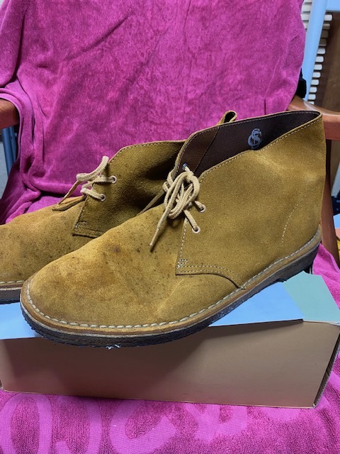 Clarks クラークス デザートブーツ ビックサイズ UK12 US13 31cm相当 濃いブラウン 拍卖