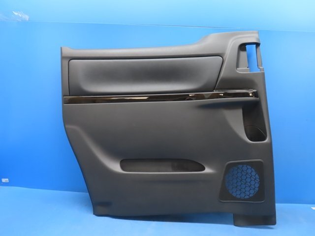 【良品】 トヨタ ヴェルファイア 20 ANH20W ANH25W 後期 純正 左 リア ドア トリム 内張り 67690-58430 黒木目調 (n003014)拍卖