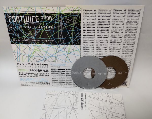 【同梱OK】 フォントワイヤー ■ FONT WIRE 3400 ■ デザイン書体集 ■ FONT / フォント ■ セイビフォント / 和楽 / 雅楽 ■ Mac版拍卖