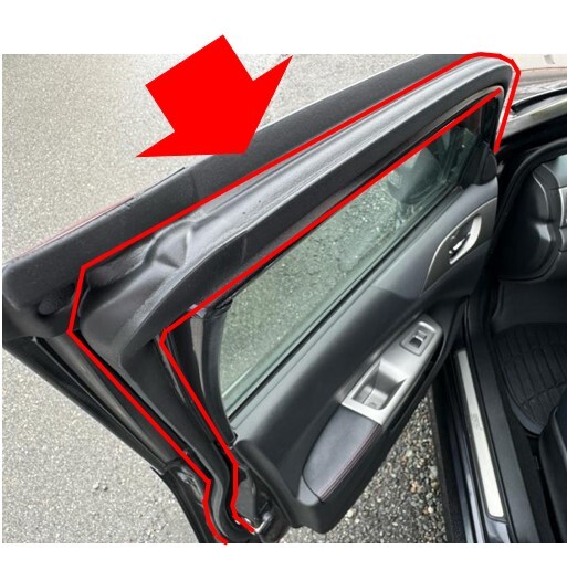 ◆新品 未使用 純正部品 スバル インプレッサ GD GG 2代目 WRX STI ウェザーストリップ フロント リア ドア セット ランチャンネル★拍卖