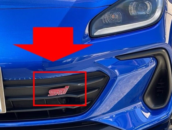 ☆新品 未使用 純正部品 スバル BRZ インプレッサ GRB 3代目 STI フロント エンブレム オーナメント レターマーク 流用 在庫限り 希少★拍卖
