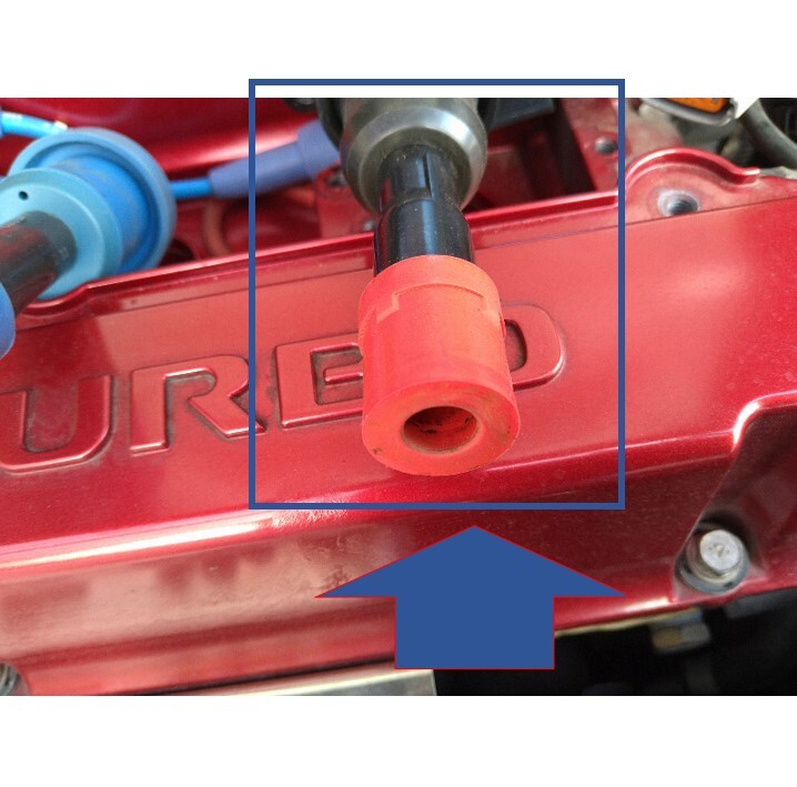 ★新品 未使用 純正部品 三菱 ランサーエボリューション IX イグニションブーツ コイル 2気筒目 4気筒目 セット 社外品 チューニング★拍卖