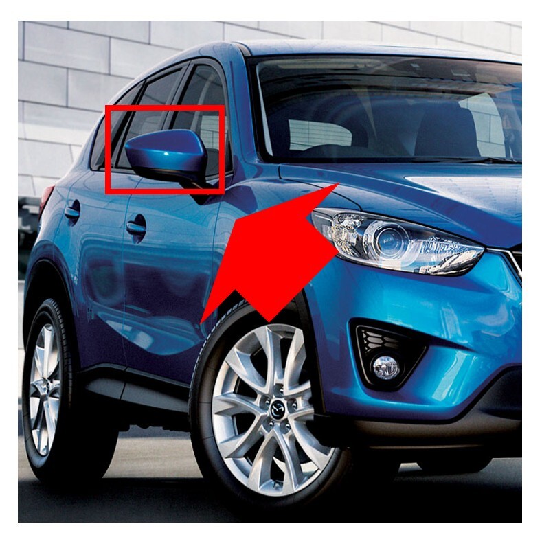 ◆新品 未使用 純正部品 マツダ 純正 CX5 初代 KE型 LEDサイドターン付 ドアミラー用 カバー ハウジング スカイブルー 左右セット ★拍卖