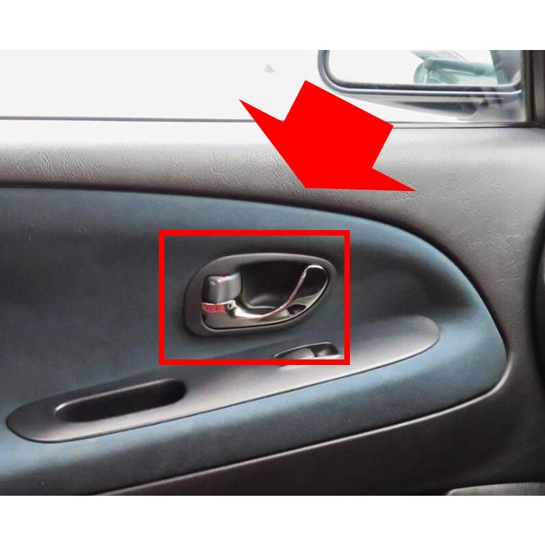 ★新品 未使用 純正部品 三菱 レグナム インナードアハンドル 流用 ランサーエボリューション デリカスペースギア フロント 左右セット★拍卖