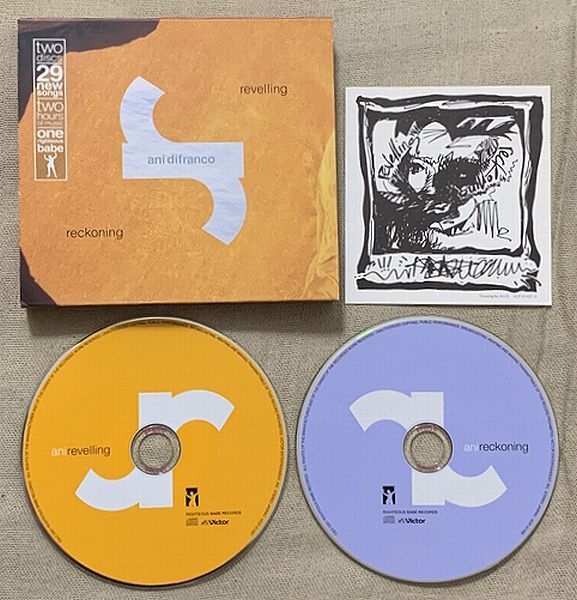 CD2枚組 アーニー・ディフランコ プロモ Promo レヴェリング レコニング Ani DiFranco Revelling Reckoning VICP-61487-8拍卖