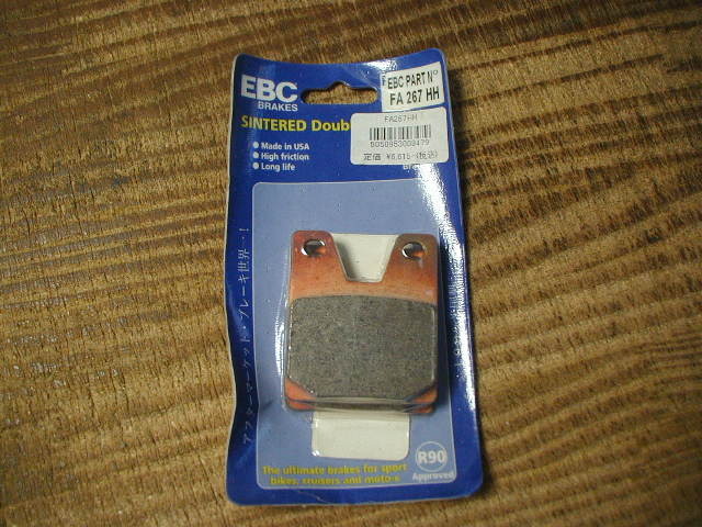52378★XJR400R/YZF1000R/YZF-R1★未使用・リアブレーキパッド(FA267HH)拍卖