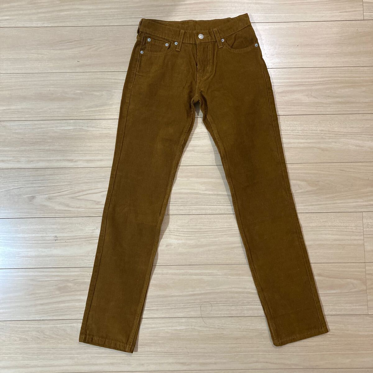 Levi’s リーバイス 511 CW-1619 コーデュロイパンツ ボトムス ズボン W27 L32 茶色 ブラウン拍卖