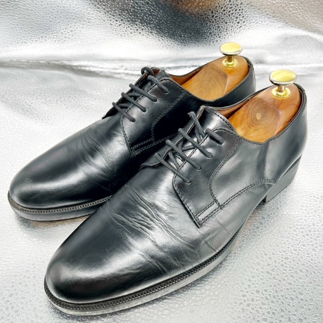 ★ジャンカル ロモレリ★レザーシューズ/24.5cm/カジュアルシューズ/ビジネスシューズ/革靴/黒拍卖