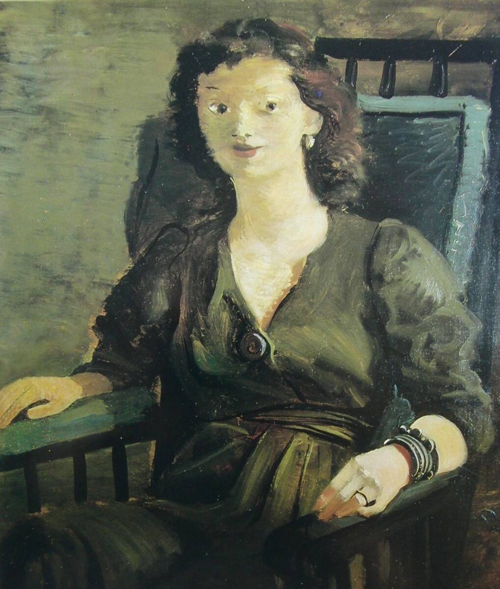 アンドレ・ドラン「腰かける若い女」、厳選、希少画集・額装画、人気作品、新品高級額 額装付、状態良好、送料無料拍卖