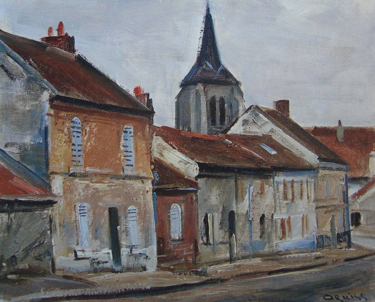 萩須 高徳「風景」、厳選、希少画集・額装画、人気作品、新品高級額 額装付、状態良好、送料無料拍卖