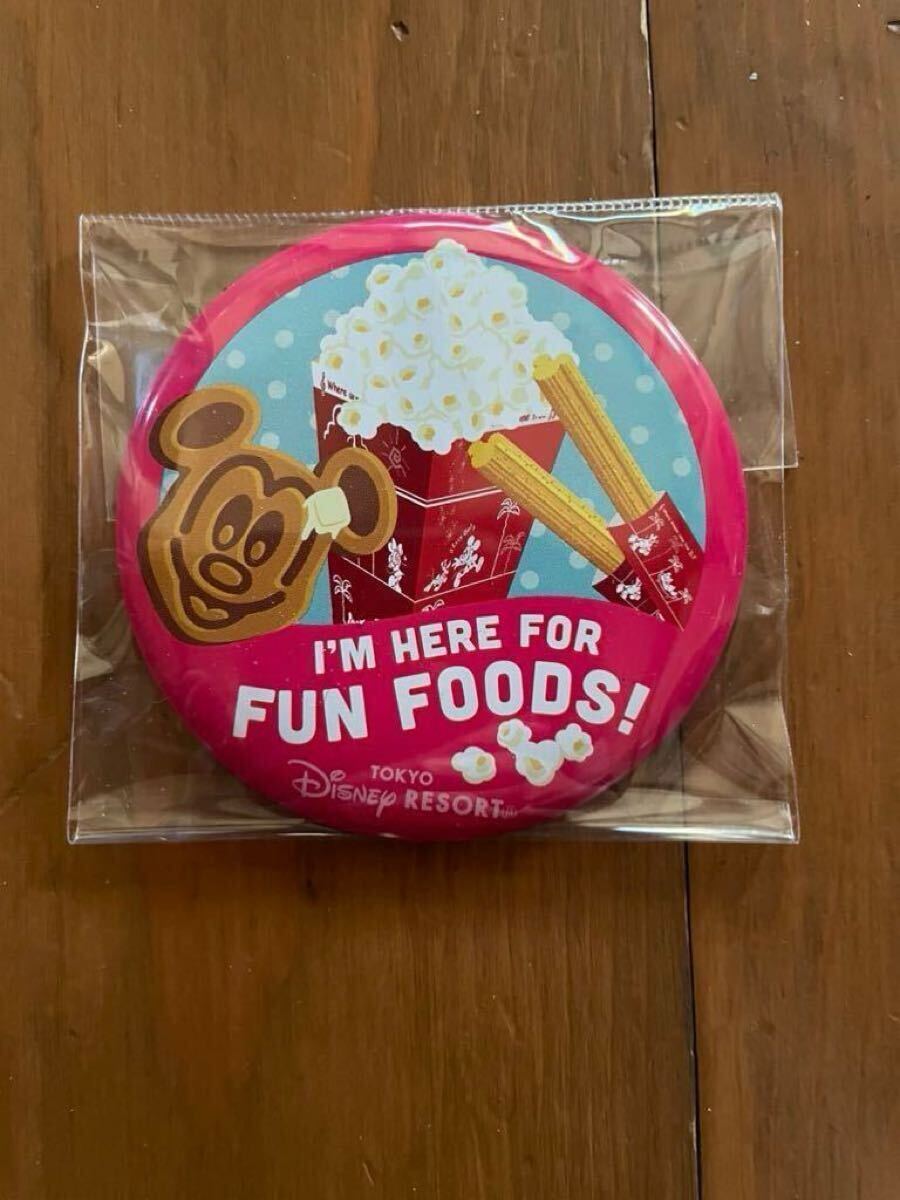 ディズニー 缶バッジ FUN FOODS 未使用品拍卖
