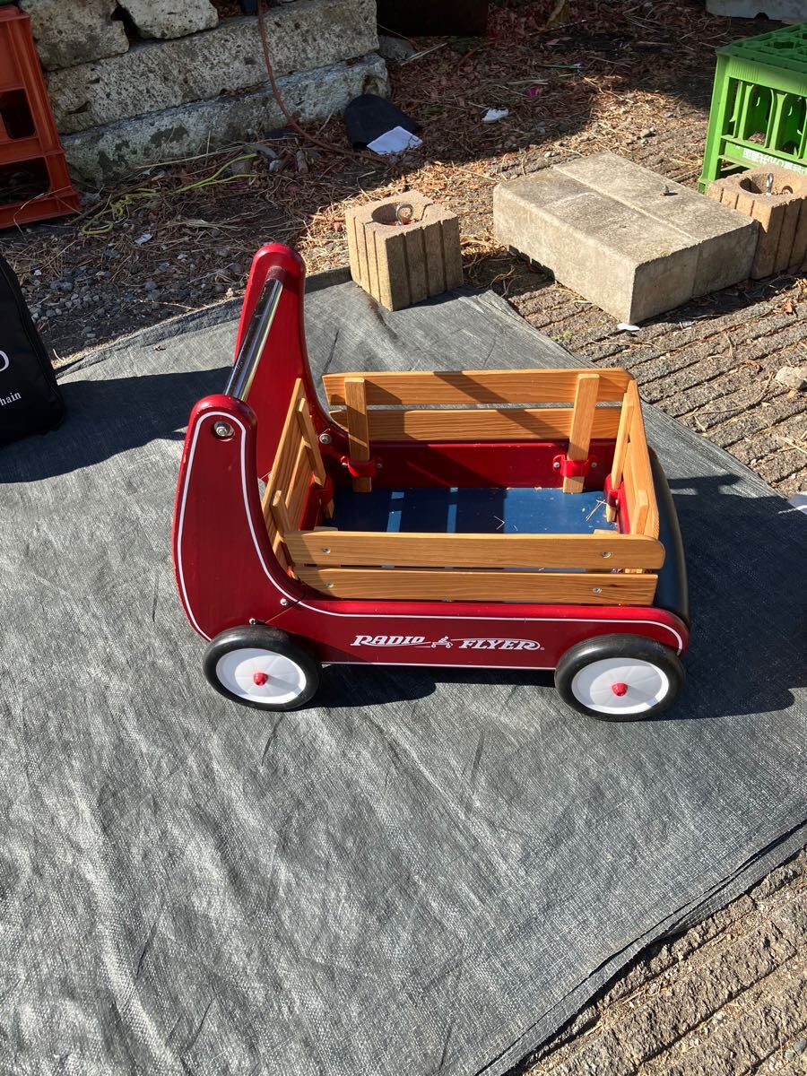 レディオフライヤー 手押し車 子供用 木製品拍卖