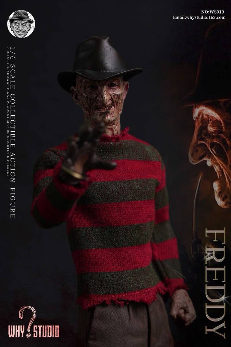 WHY STUDIO 1/6 Freddy Vs Jason - Freddy 未開封新品 WS019 アクションフィギュア 検) フレディ VS ジェイソン サイドショウ NECA拍卖