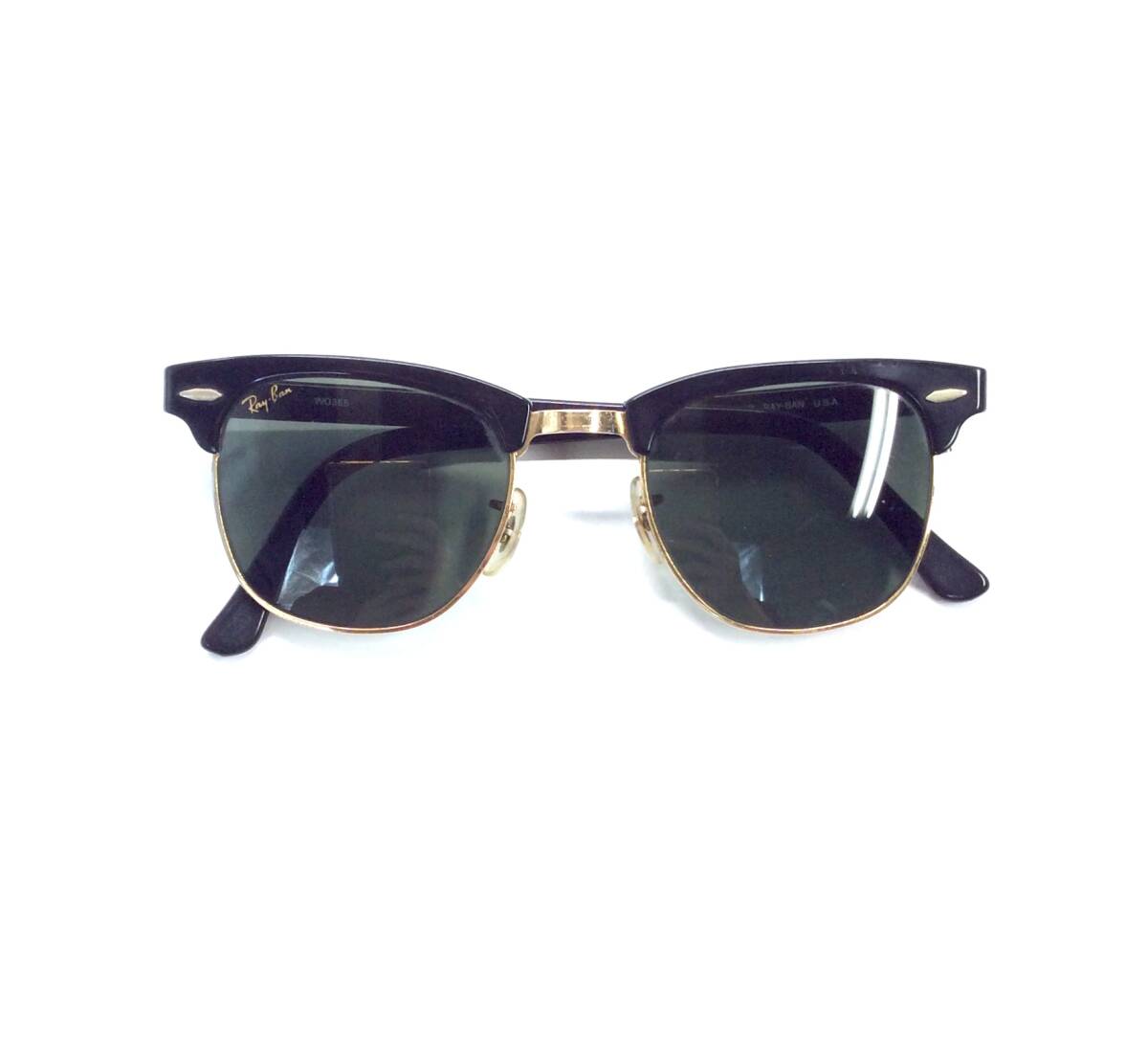 Vintage RAYBAN B&L レイバン ボシュロム クラブマスター サングラス W0365 ブラック 黒 ヴィンテージ 拍卖