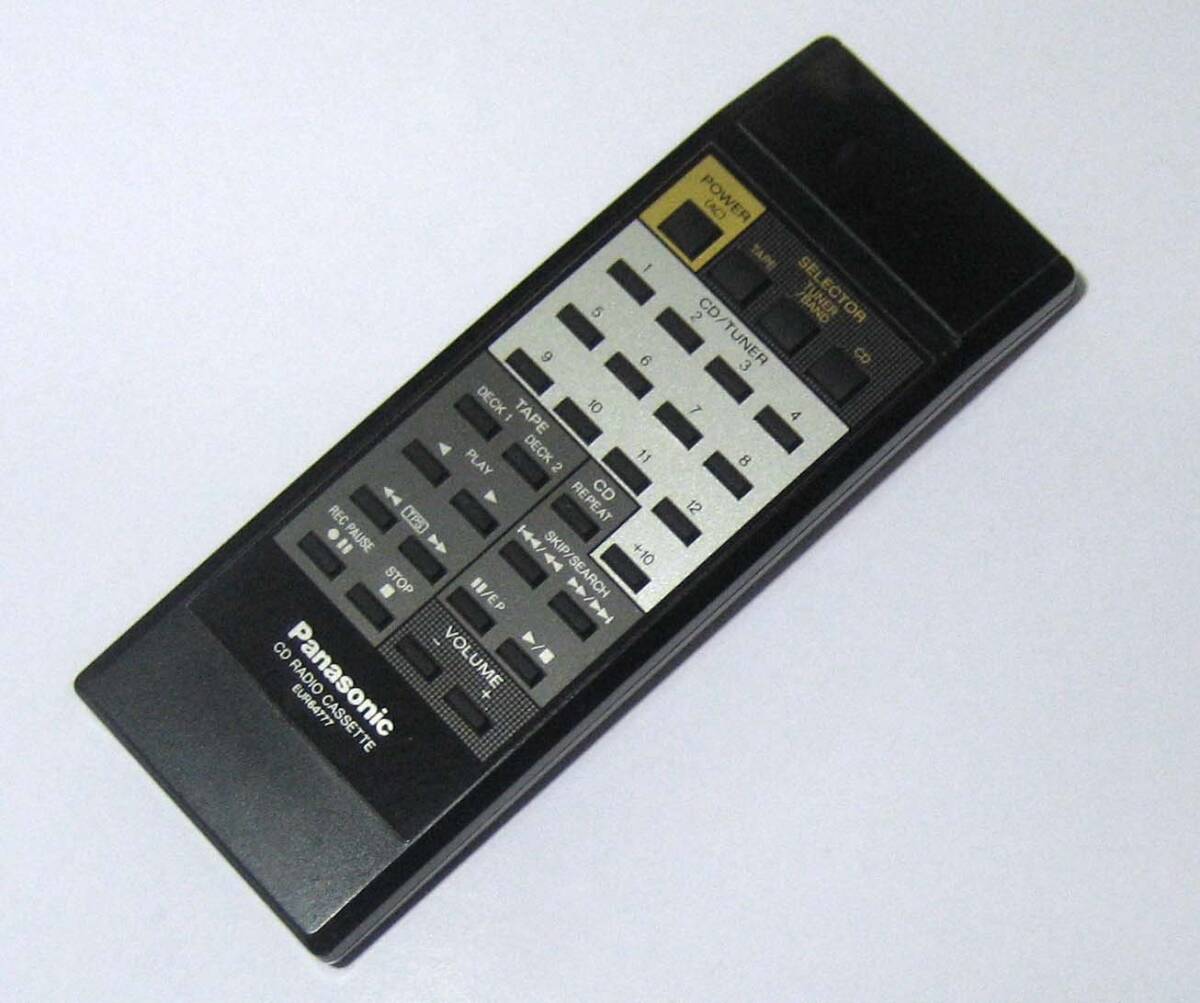 【中古】Panasonic パナソニック リモコン EUR64777拍卖