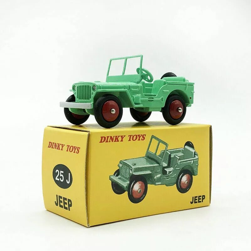 DINKY TOYS 1/43 ディンキー ジープ グリーン Jeep 復刻版 ミニカー拍卖