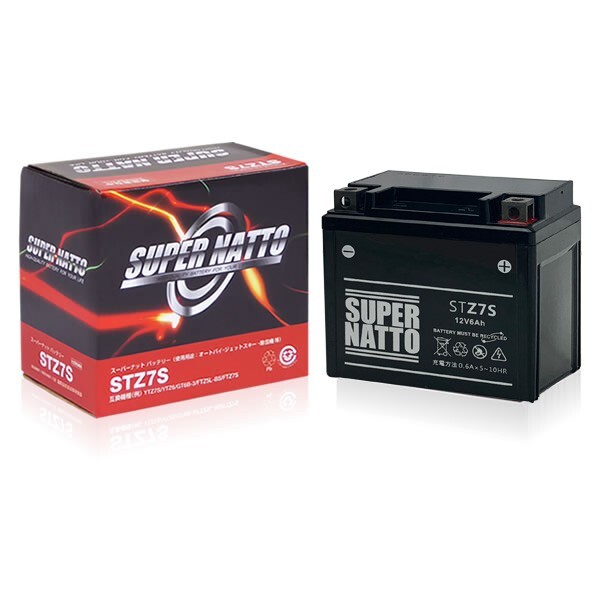新品 スーパーナットバッテリー バイク用 STZ7S ホンダ【クレア スクーピー】JBH-AF55 50cc拍卖