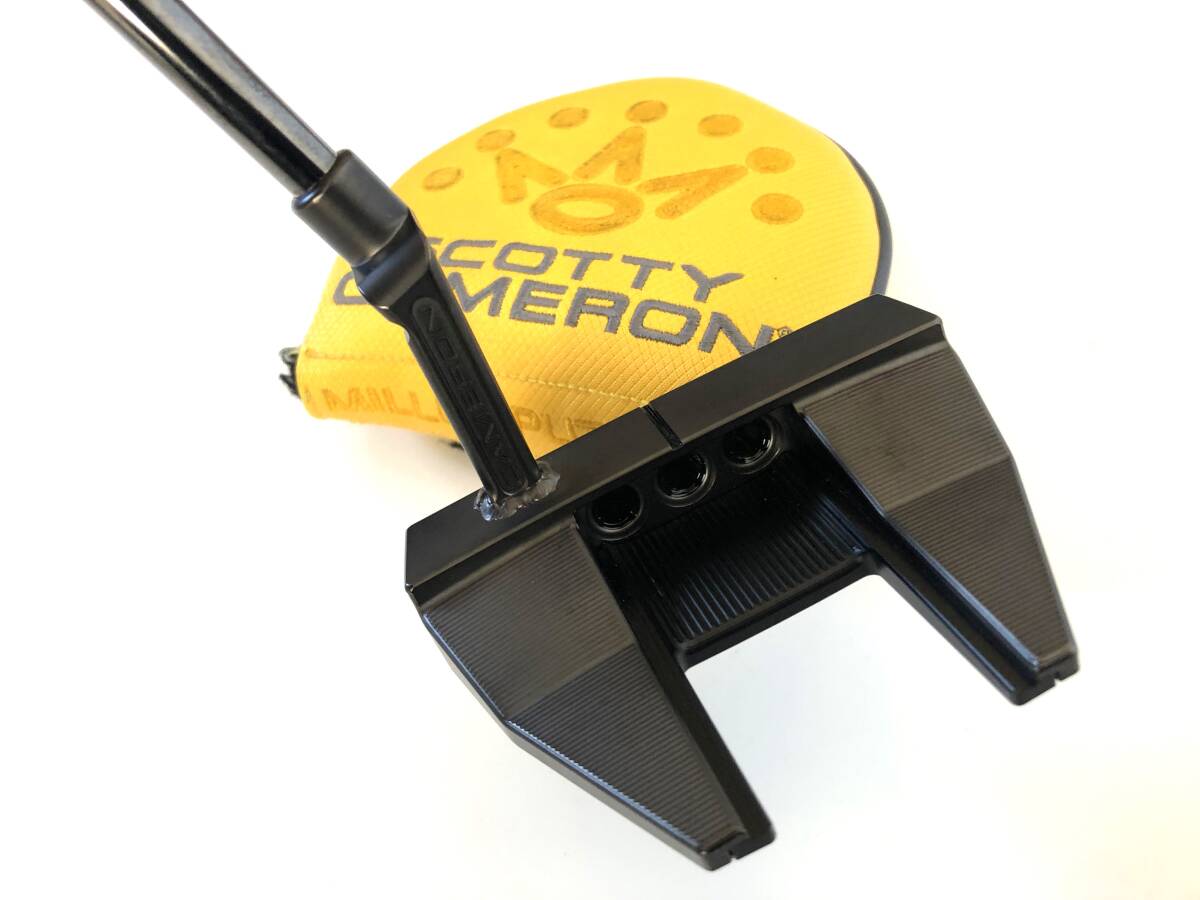 極上美品 スコッティキャメロン ファントムX PHANTOM X 7.5 ブラックフィニッシュ 溶接ネック パター 34インチ 正規品拍卖