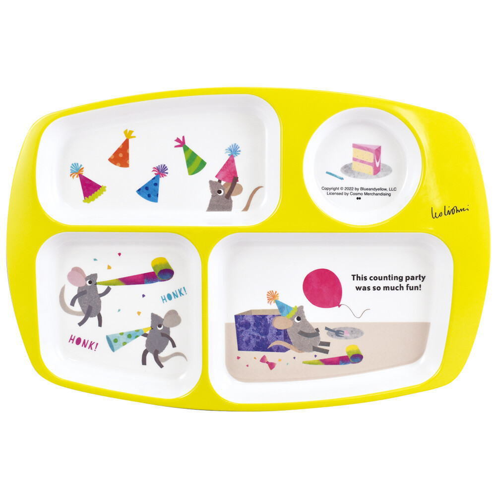 キッズ メラミンプレート/28.4×19.1cm/レオレオニ(Leo Lionni)PARTY YE(LLA-1300)<キッチン 料理 食器 お皿 皿 角 型 プレート>拍卖