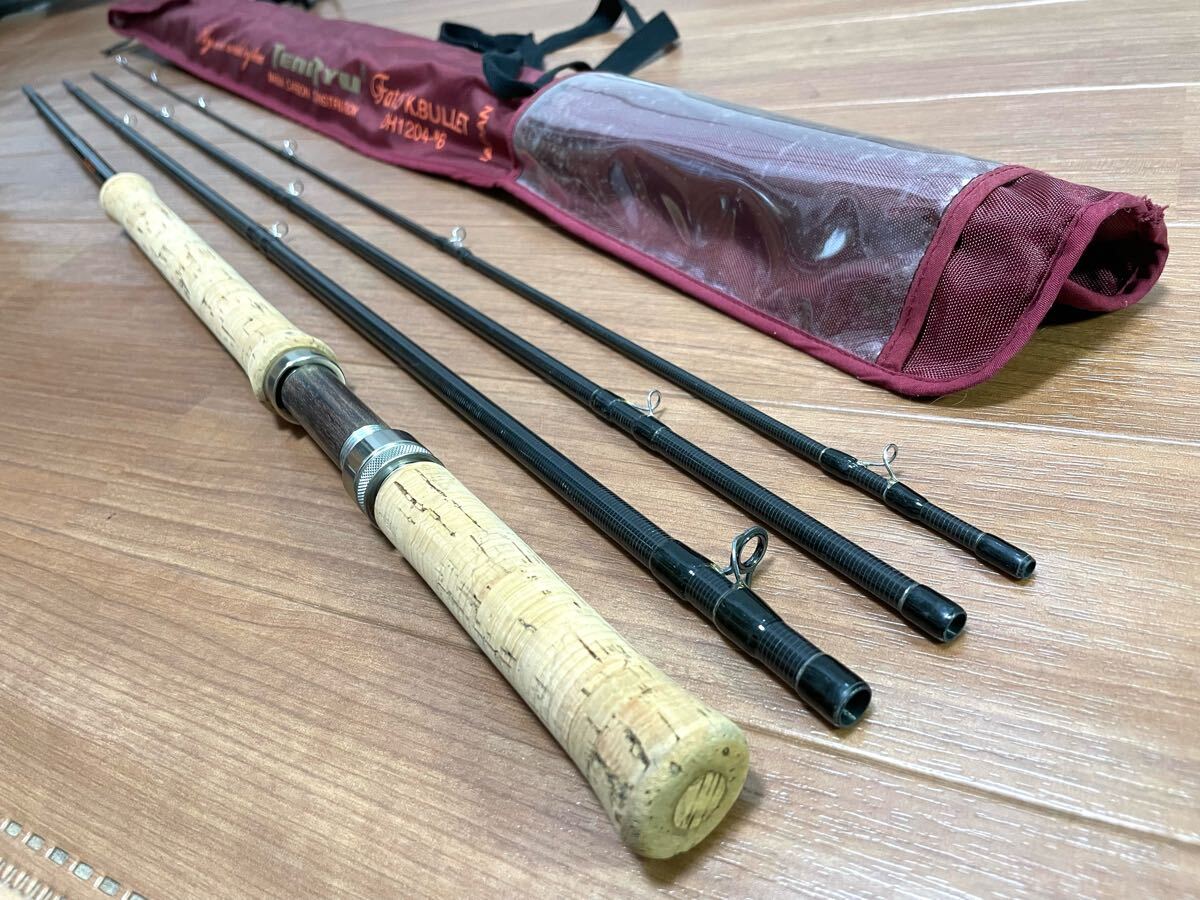 ★即決! 稀少 テンリュウ フェイテス Kブリット DH 1204 #6 12' 4ピース ダブルハンドル 美品!梱包無料 Tenryu Fates K Bullet 袋付き★拍卖