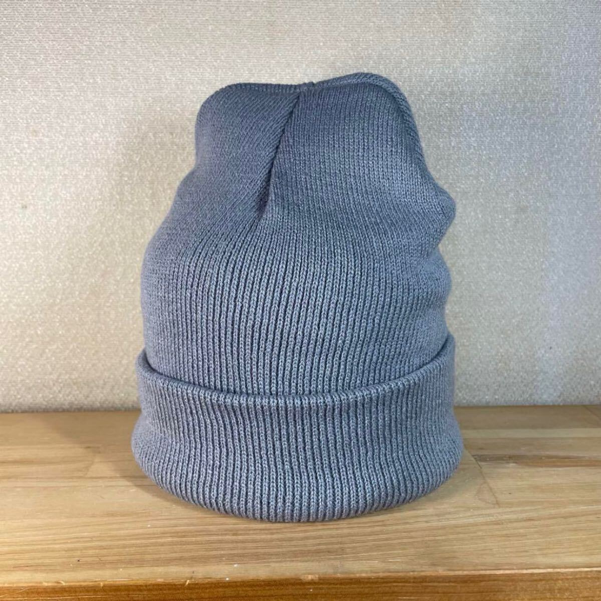 新品 無地 グレー アクリル ニット帽 ニットキャップ ユニセックス 男女兼用 ビーニー ワッチ タウンユース スポーツ スキー スノボー Y2K拍卖