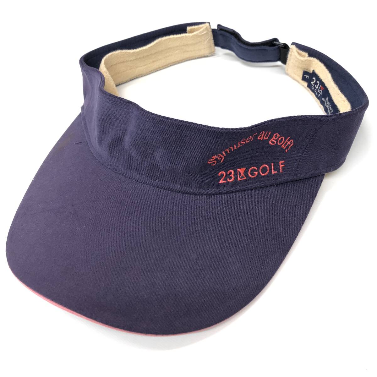 23区ゴルフ サンバイザー フリーサイズ ネイビー レディース拍卖