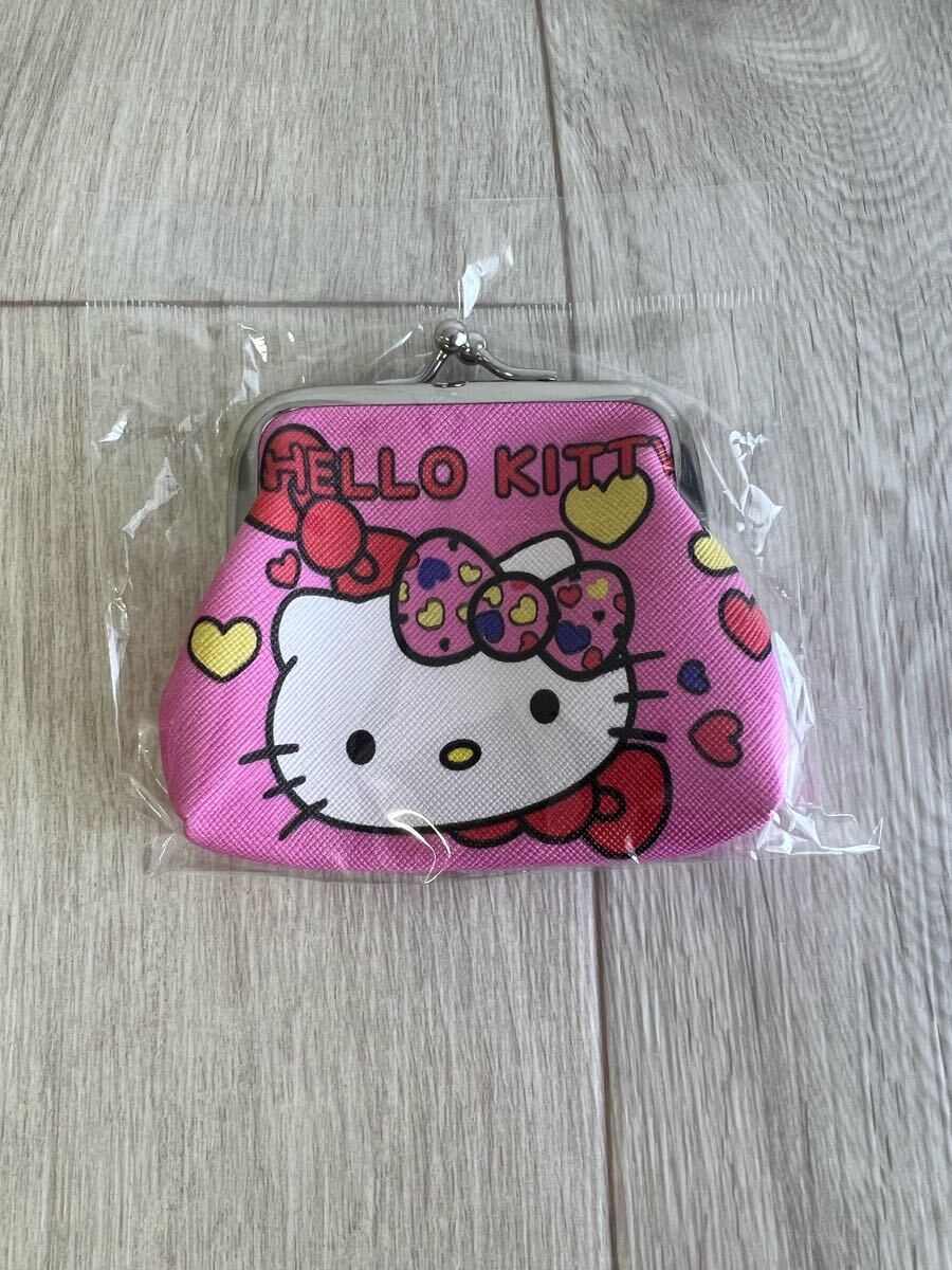 【新品未使用】ハローキティ キティーちゃん コインケース 小銭入れ がま口 財布 フェイス ピンク拍卖