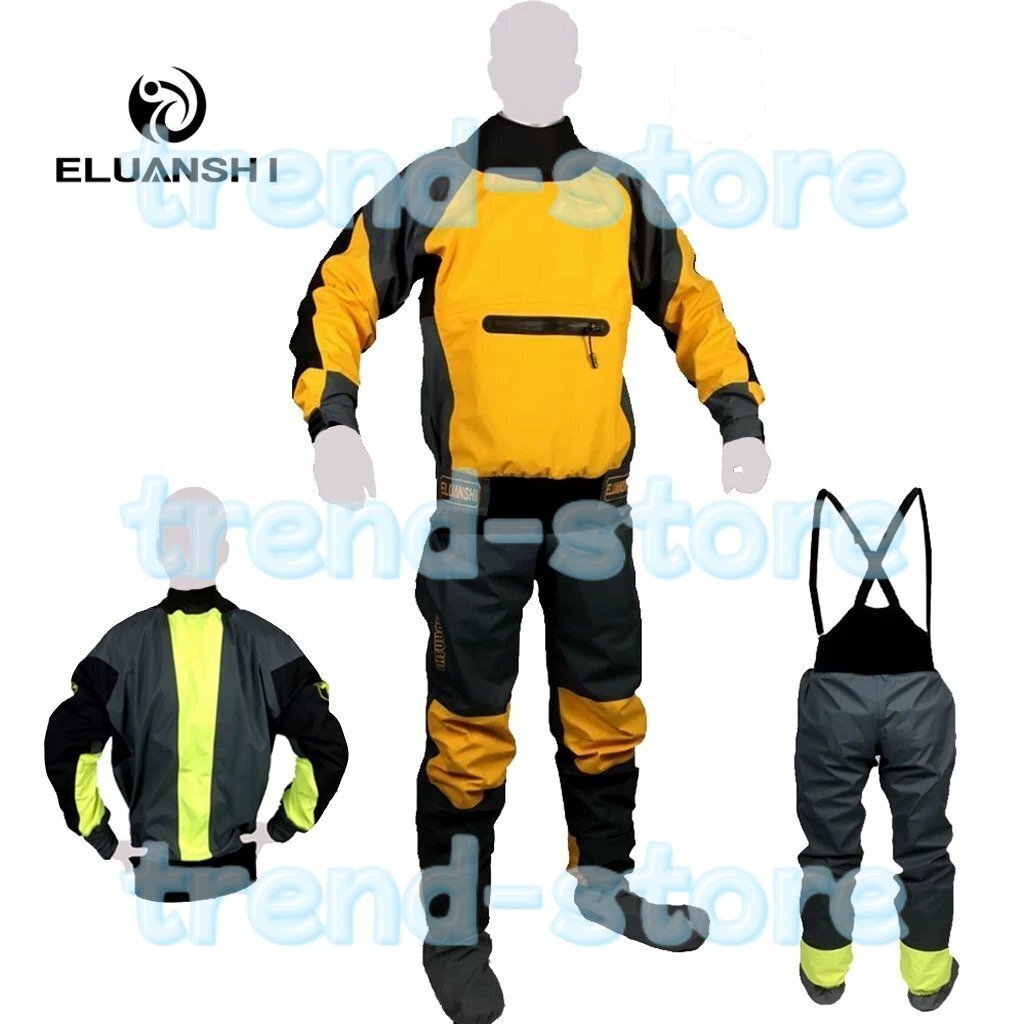 大好評★ドライスーツ ツーピース ヨットウェア セーリング カヤック フィッシング ラフティング サイズ各種拍卖