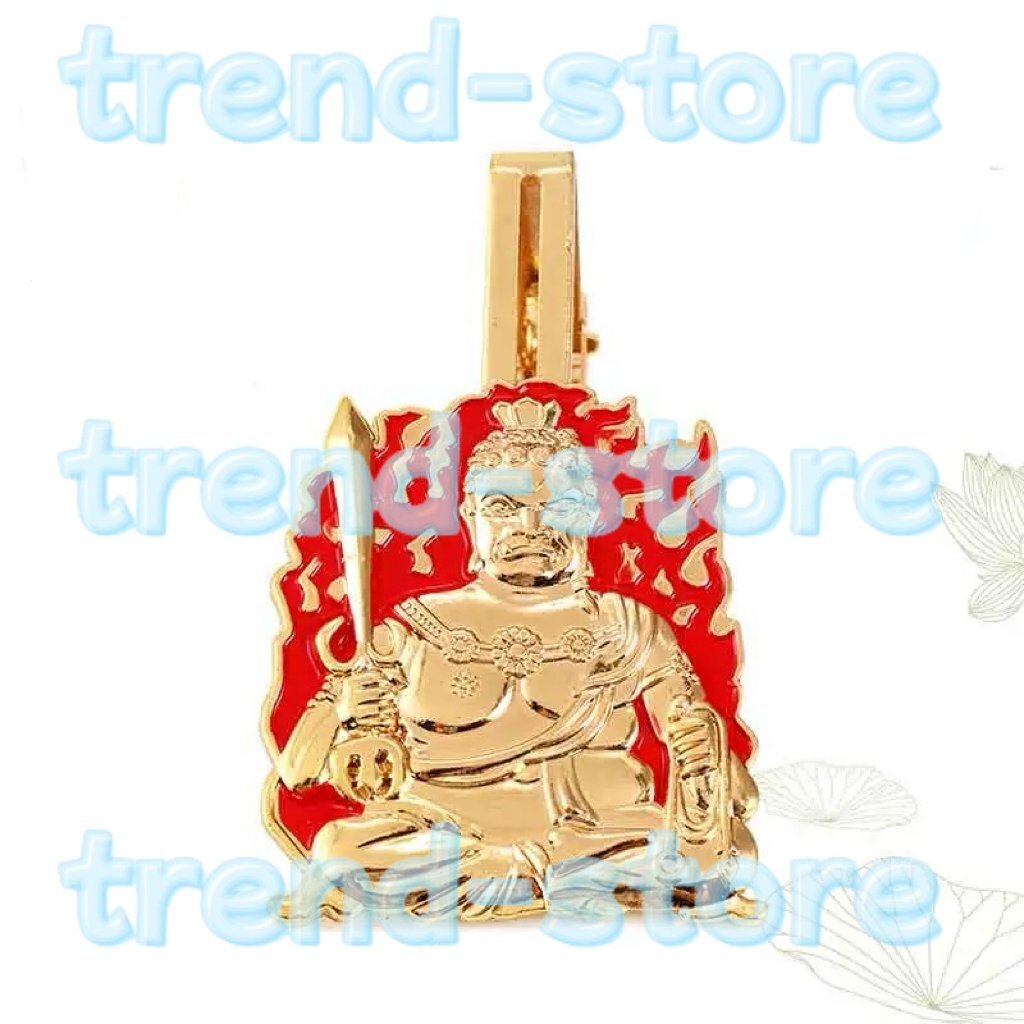 「密教法具 寺院仏具」極上品 不動明王 袈裟用クリップ 真鍮製 高さ5.5cm拍卖