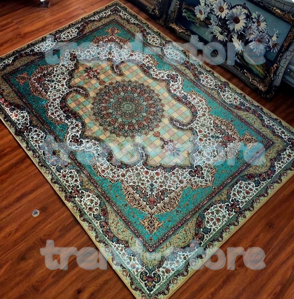 厳選極上品★トルコ産 カーペット 140×200cm 長方形絨毯 逸品 フランネル クリスタル超ソフト生地拍卖