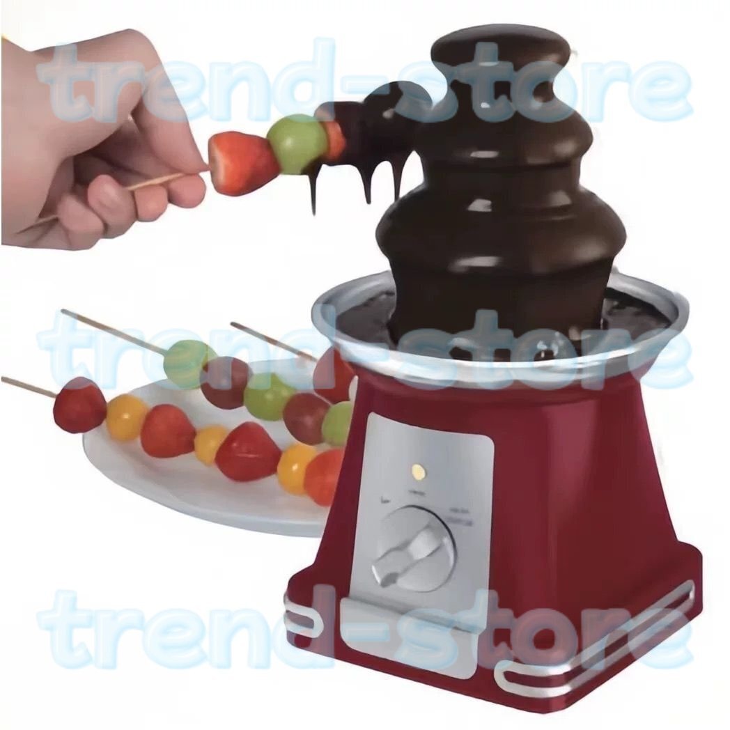3層チョコレートファウンテン、65W電気チョコレートフォンデュタワー、110V/220V温度調節可能な設定、誕生日パーティー結婚式用チョコ拍卖