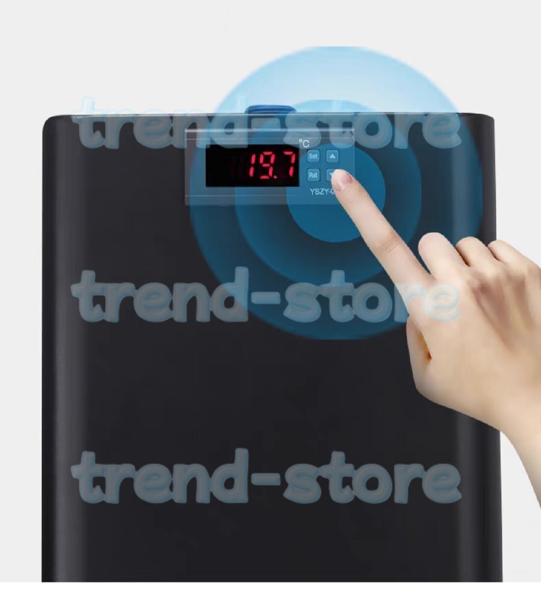 水槽クーラー 水槽冷却クーラー 160L ウォータークーラー デジタルディスプレイ ウォーターポンプ付き 小型循環式クーラー 110V 黒い拍卖