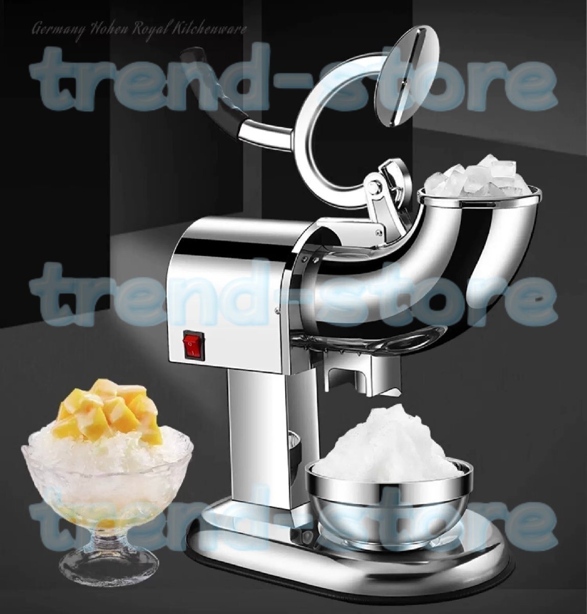 電動かき氷機 ブロックアイススライサー ステンレス 180kg/h 業務用拍卖