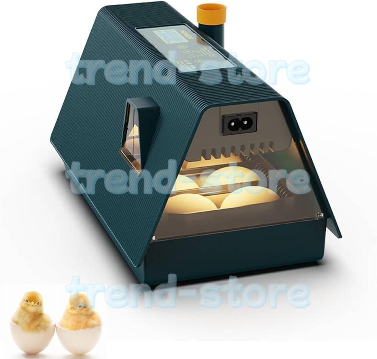 自動孵卵器 10枚 検卵ライト内蔵 大容量 自動転卵 照卵器付き インキュベーター デジタル表示 自動温度 湿度保持 ふ卵器 実験用 家庭用拍卖